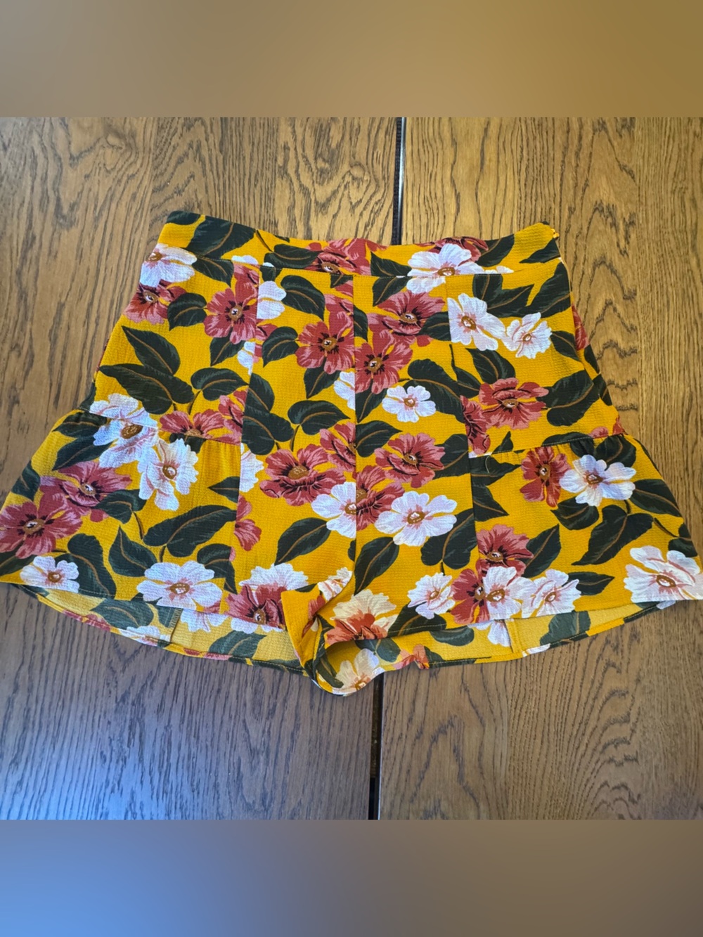 Show Me Your Mumu Mad for Magnolia ‎ Mustard Women's High-Rise Shorts XL